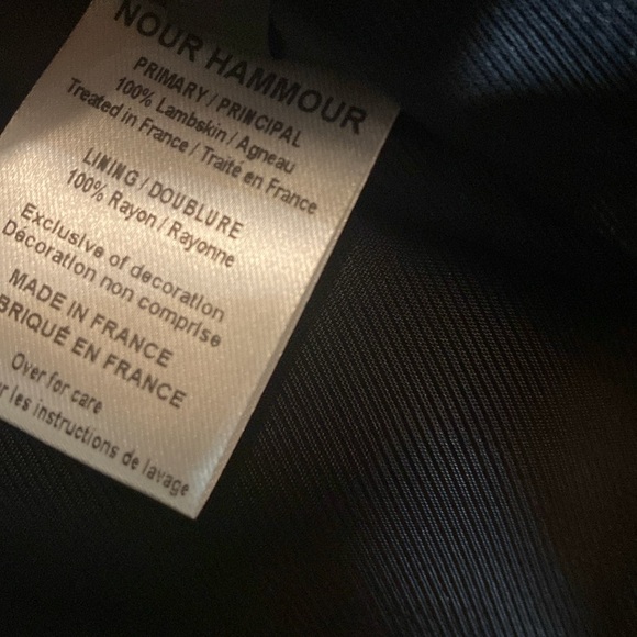 1 hour sale New with Tag Nour Hammour Burgundy Studded Erin Leather Jacket - Picture 13 of 17